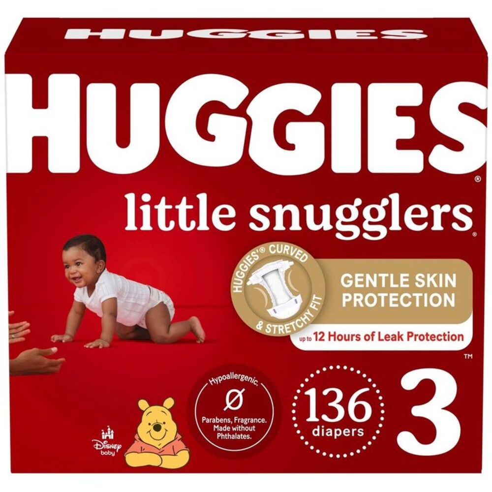 Huggies -  Little Snugglers Diapers Huge Pack - Size  Red